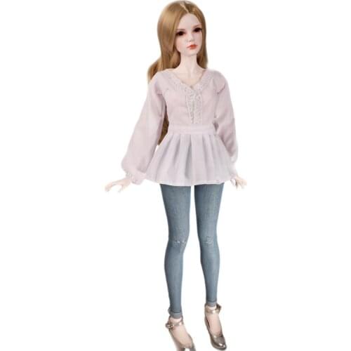 BJD doll SD doll clothes 1 / 3 girl doll professional white collar style clothes suit temperament elegant doll gift