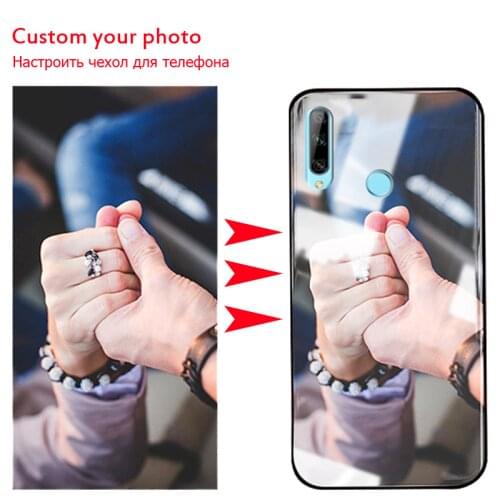 DIY Custom Phone Case for Honor 9X Premium 9X STK-LX1 huawei y9 prime 2019 Cases diy p smart z Photo Cover Custom Tempered Glass