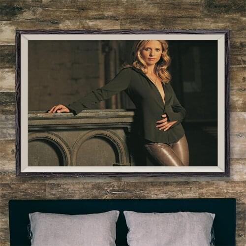 E399 As Buffy Summers Sexy Model Movie Star Wall Silk Cloth Poster Art Home Decoration Gift