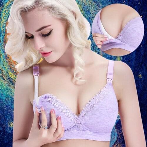 HYBATOLY 2017 New Maternity nursing bra prevent sagging Cotton Breastfeeding bra for Pregnant women Pregnancy Breast feeding