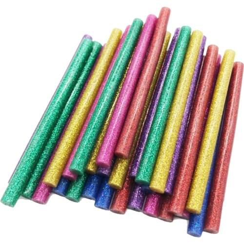 Mixed Color flash Hot Glue Sticks High Viscosity Electric Gun Silicone Craft Repair Power Tools DIY Hot Melt Sticks 7mm 11mm