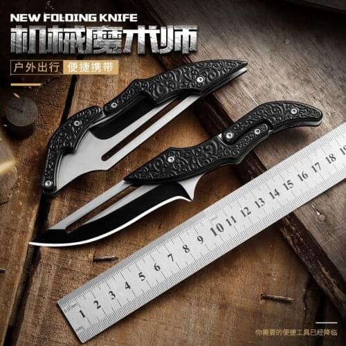 Mechanical Magic Knife D2 Folding Knife Outdoor Knife Portable Knife Self-defense Knife Army Knife Tactical Knife Small Knife