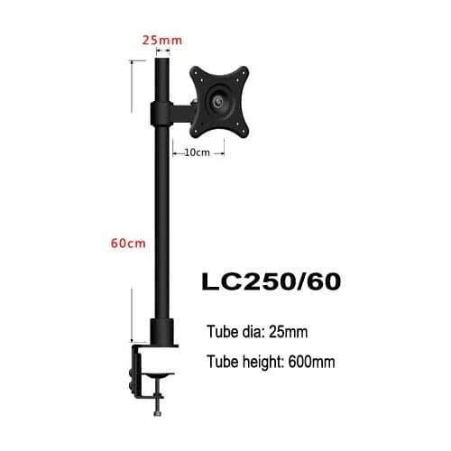 Desktop Clamping 10-22" LCD LED TV Mount Bracket Free Lifting Full Rotation Monitor Holder Arm Sit Stand Monitor Support