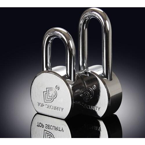 Stainless steel padlock horizontal open cylindrical anti-theft and anti-theft type extended padlock
