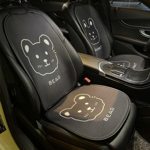 2021 New Arrival Four Seasons Cartoon Series Ice Silk Three Pieces Car Seat Cushion Ornament