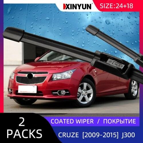 Coated wiper Front Wiper Blades For Chevrolet Cruze J300 2009 - 2015 Windshield Windscreen Front Window 24"+18"