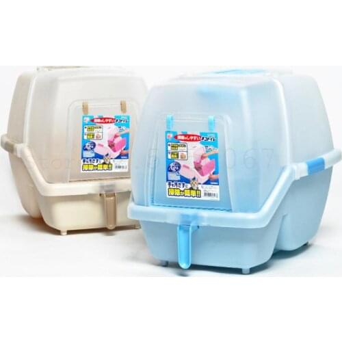 Cat Sandbowl Sandpan Fully Enclosed Large Single Layer Cat Toilet Stench-proof Pot Alice Cat Toilet Kids