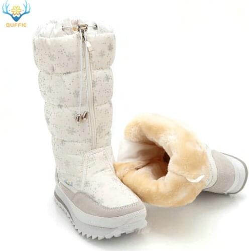Snow Boots Women 2020 Winter boots High plush Warm shoes Plus size 35 to big 42 easy wear girl white zip shoes female hot boots