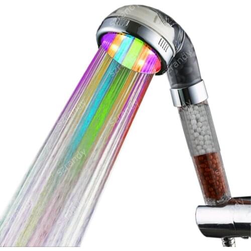 LD8008-B22-1 LED Anion shower head church anniversary gift with multicolor fast flashing