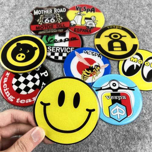 3D Motorcycle Accessories Magnetic patch PU epoxy resin for VESPA GTS GTV LX LXV SPRINT 50 125 150 200 250 300 300ie Decals
