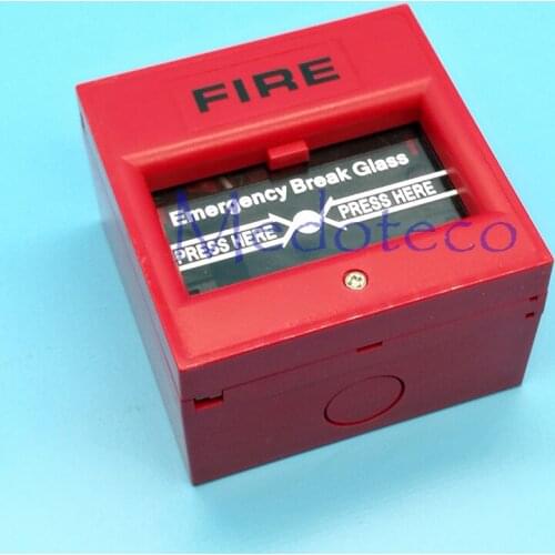 10PCS High QualityRed Color Fire Emergency Break Glass Fire Alarm Emergency Door Release Emergency Exit Button