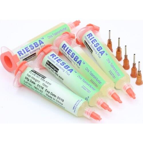 High Quality 5pcs/lot RIESBA NC-559-ASM Solder Flux Welding Solder Paste with Free Needles