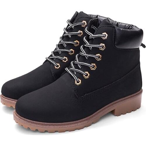 2021 Platform Boots Womens Ankle Boots Women Shoes Autumn Winter Plush Warm Shoes Black Female Brand Women Footwear Camouflage