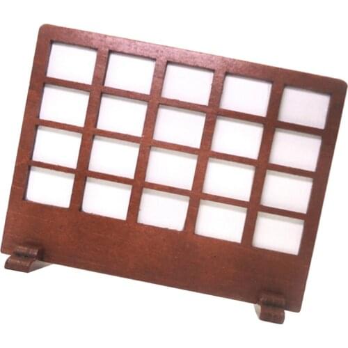 1:12 Dollhouse Miniature Fairy Home Furniture Decoration Delicate Wooden Window Screen