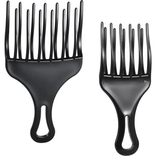 1pc Plastic Hair Comb Insert Afro Hair Pick Fork High Low Gear Comb Hair Accessories Hairdressing Styling Tool
