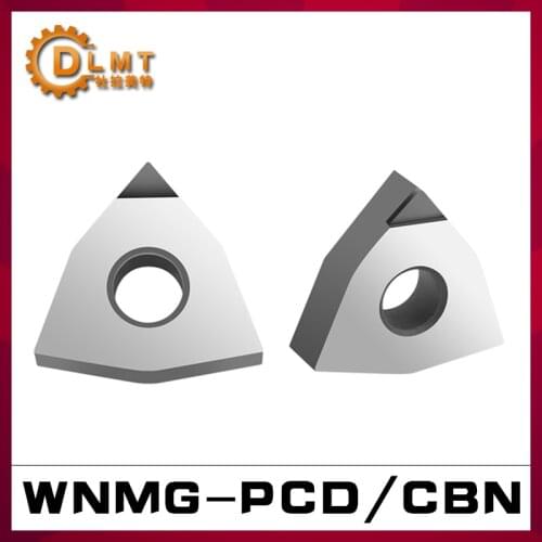 1PC WNMG PCD CBN Diamond Inserts WNMG080402 WNMG080404 WNMG080408 Lathe special turning blade CNC machining center