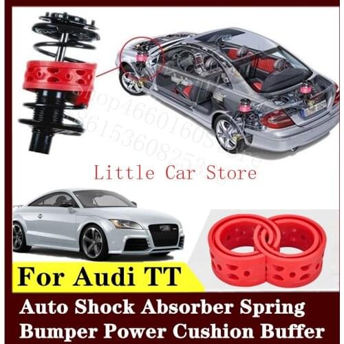 2PCS Front Rear Suspension Shock Bumper Spring Coil Cushion Buffer For Audi TT