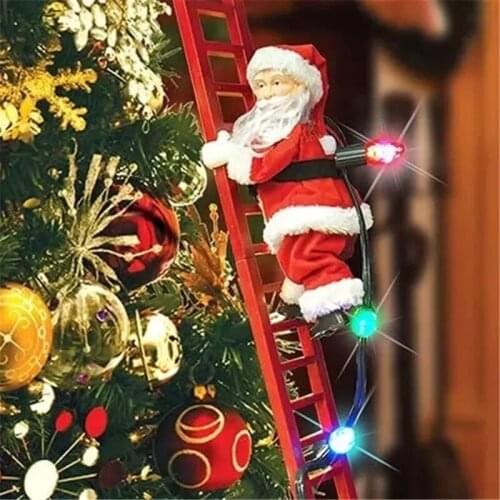 2020 Christmas Electric Santa Claus Ladder Doll Christmas Decoration Kids Gifts Christmas Decorations Home Merry Christmas