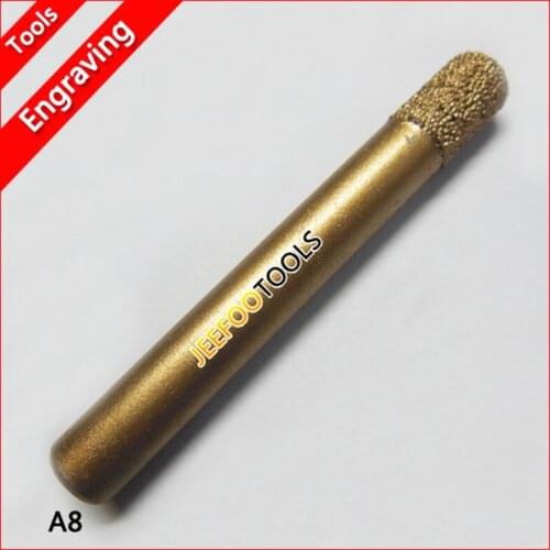A8-8*12mm Carbide Cutting Tools/ Cnc Engraving Bits/ Marble Stone/ Stone Router Bits Forcarving Machine