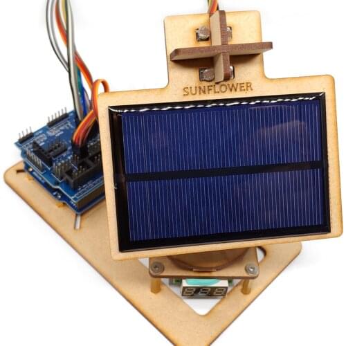 Arduino Smart Solar Tracking Device Power Generation With Solar Panels Servos Maker Project Small Production DIY STEM Toy Parts