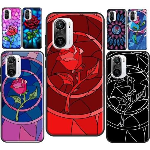 Stained Glass Rose Galaxys For Xiaomi Mi 10T Pro 9T Mi Note 10 Lite 11 Ultra Case For POCO M3 F3 X3 Pro Back Cover