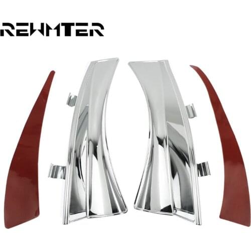 Chrome Motorcycle Heat Shield Air Deflectors For Victory Cross Roads 2010-2014 Hard-Ball 2012-2013 Cross Country Magnum 2010-16
