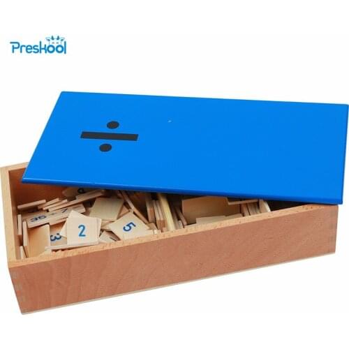 Montessori Kids Toy Baby Wood Divisions Equations and Dividends Box Learning Educational Preschool Training Brinquedos Juguets