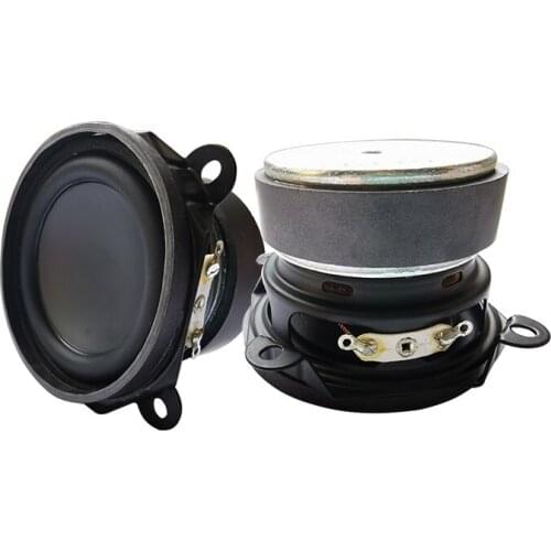 2Pcs 2 Inch Portable Full Range Speaker Unit 60mm 4Ohm 10W Mini Audio Speaker 16 Coil Long Stroke Loudspeaker Home Theater DIY