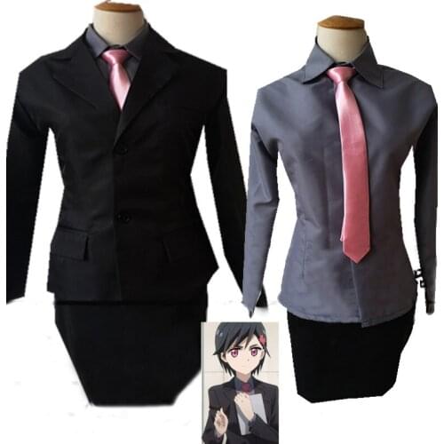 Anime ID:INVADED Koharu Hondomachi Cosplay Costume suit custom made