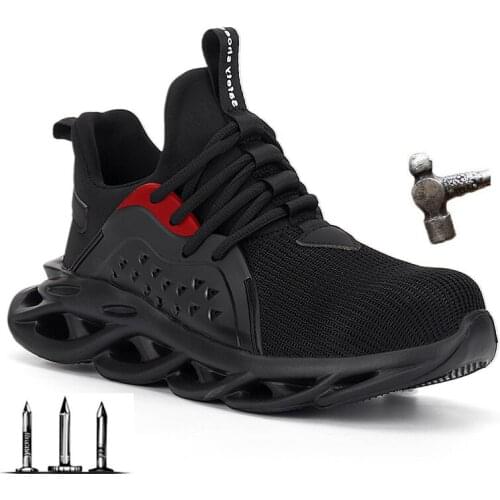 Dropshipping steel toe cap men safety shoes work sneakers women boots plus size 36-48 breathable outdoor ROXDIA brand RXM164