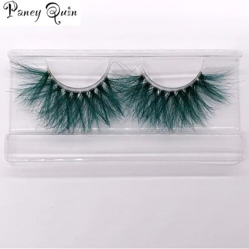 New 25mm 3D mink fake lashes wholesale color beauty natural individual false eyelashes Makeup thick fluffy eye lash extension