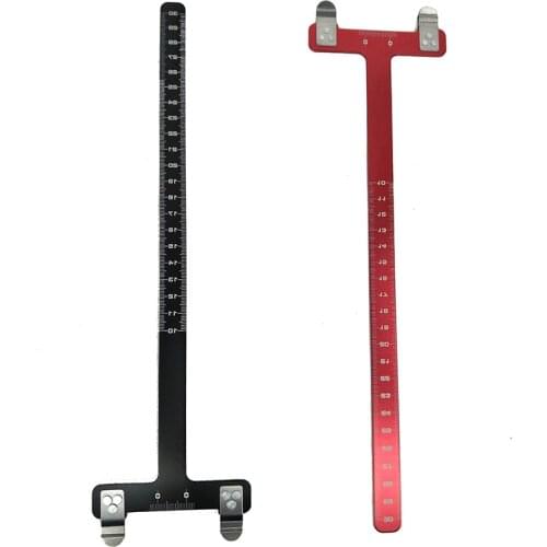 New Archery Bow T Ruler 2 Color Archery Metal Bow Square Brace Height Measure Ruler Recurve Bow Compound Bow Hunting Accessory