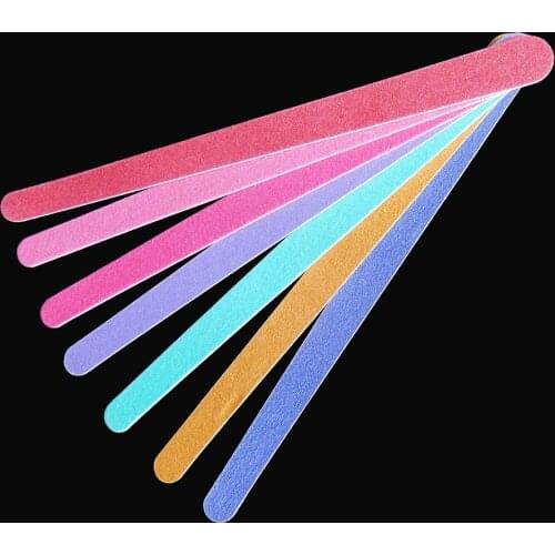 50 pcs/lot random colour wooden emery board sandpaper file nail art file manicure tool 240/240 grit disposable nail file
