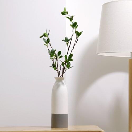Simple Japanese Vase White Ceramic Art Hydroponic Vase Home Decoration Vase