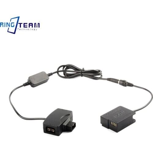 D-Tap to USB Adapter Connector 5V to DMW-BLC12 Dummy Battery DMW-DCC8 DC Coupler for Panasonic Lumix FZ1000 FZ200 FZ300 G7 G6 G5