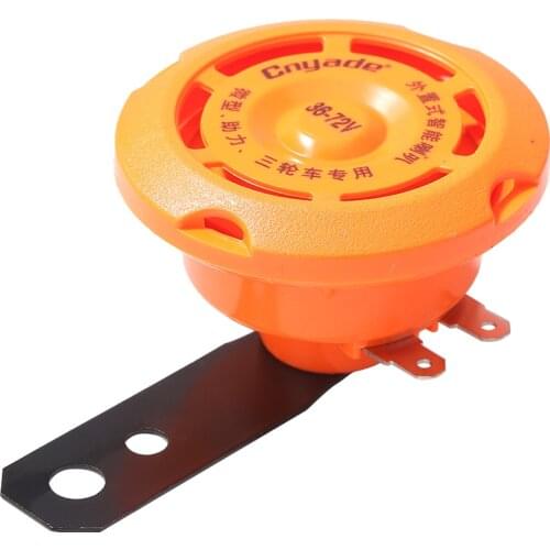 Universal Motorcycle Electric Horn 36v/48v/60v Electric Horn Waterproof Round Loud Horn Speaker Accessories for Scooter Bike