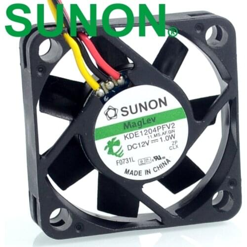 KDE1204PFV2 11.MS.A.GN 40*40*10MM 40mm 4010 12V 1W velocity transducer cooling fan