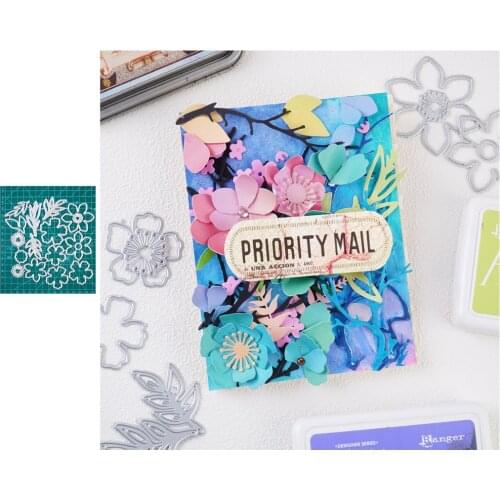 YaMinSanNiO Decorative Flower Wooden Suitable Cutting Machines Die Cut Bundle Of FlowersDie Cut Florals For Metal Cutting Dies