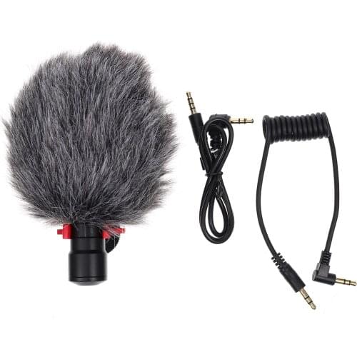 1pc Portable Durable Mini Noise Reduction Recording Microphone DSLR Camera Microphone