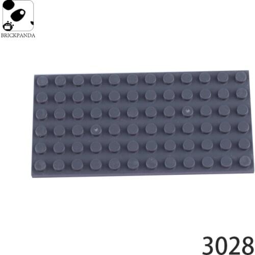 10pcs DIY Building Blocks Parts 6x12 Dots Thin Bricks Accessories Educational Creative Toys for Kids Compatible with 3028