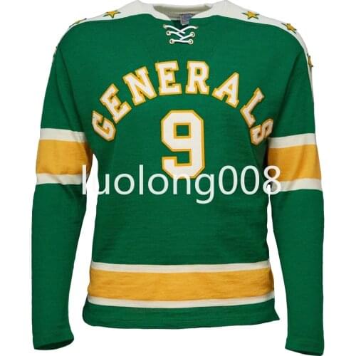 Custom 2020 men Greensboro Generals 1960 Hockey Sweater Hockey Sweater Hockey Jersey Customize any number and name Hockey shirt