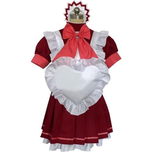 Tokyo Mew Mew,Power Ichigo Momomiya,Maid Clothing red dress Cosplay Costume performance clothes 11