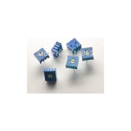 FREE SHIPPING 13valuesx10pcs=130pcs 3362P Adjustable Variable Resistors 3362 Variable Resistors Multiturn potentiometers kit