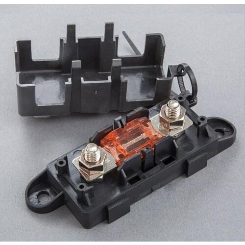 Bolt Down Mega Fuse 300A 60V + Mega Fuse Holder Box for Automotive, Forklift, Van, Marine, Truck, Boat, RV