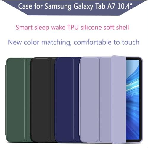 Case for Samsung Galaxy Tab A7 10.4 SM-T500 T505 Tablet Adjustable Folding Stand Cover Tab A7 10.4 2020 Smart Sleep Wake shell
