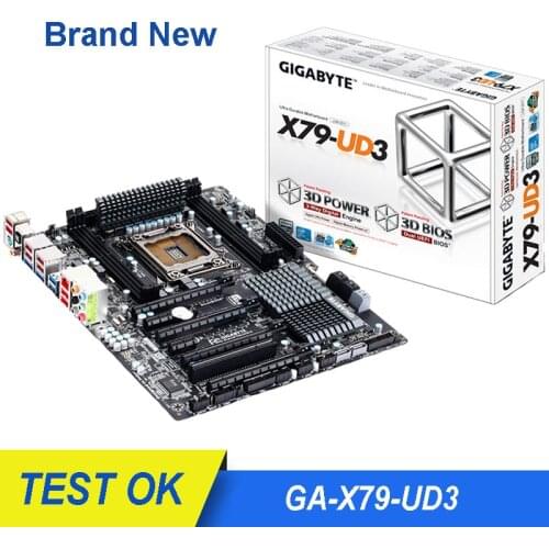 For GIGABYTE GA-X79-UD3 Motherboard LGA 2011 DDR3 X79-UD3 For Intel X79 Desktop Mainboard SATA III PCI-E X16 Used 32GB