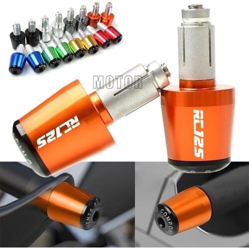 For RC125 2014-2019 2015 2016 2017 2018 RC 125 Motorcycle 7/8"22mm Aluminum Handlebar Grips Cap Hand Bar Ends Handle Plugs