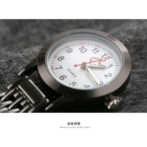 Life waterproof and environmentally friendly metal thickened glass variety of color length pointer round glass quartz pocket wat