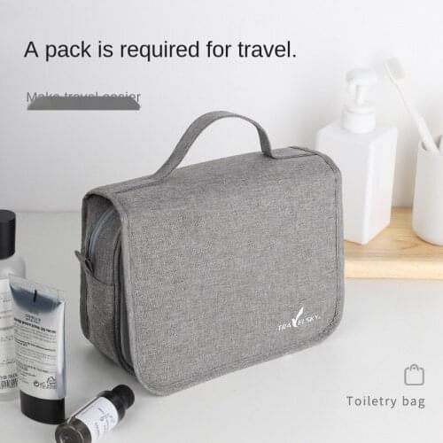 Travel Wash Bag Cosmetic Bag mens business trip long distance storage bag waterproof folding cosmetic bag portable and simple