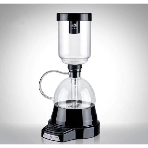 Electric Japanese Style Siphon coffee maker 3 cups vacuum Coffee machine Brewer Drip Tea Siphon Glass Pot filter EU US plug